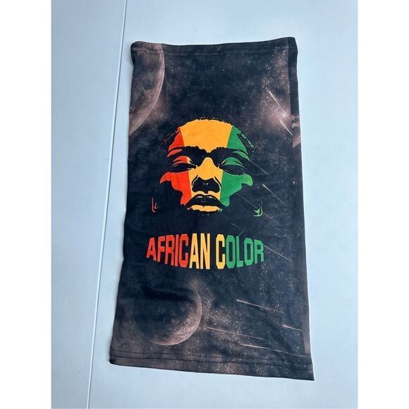 African Color Neck Gaiter Sun Dust Protection Neck Wraps One Sz Adult - Picture 5 of 5